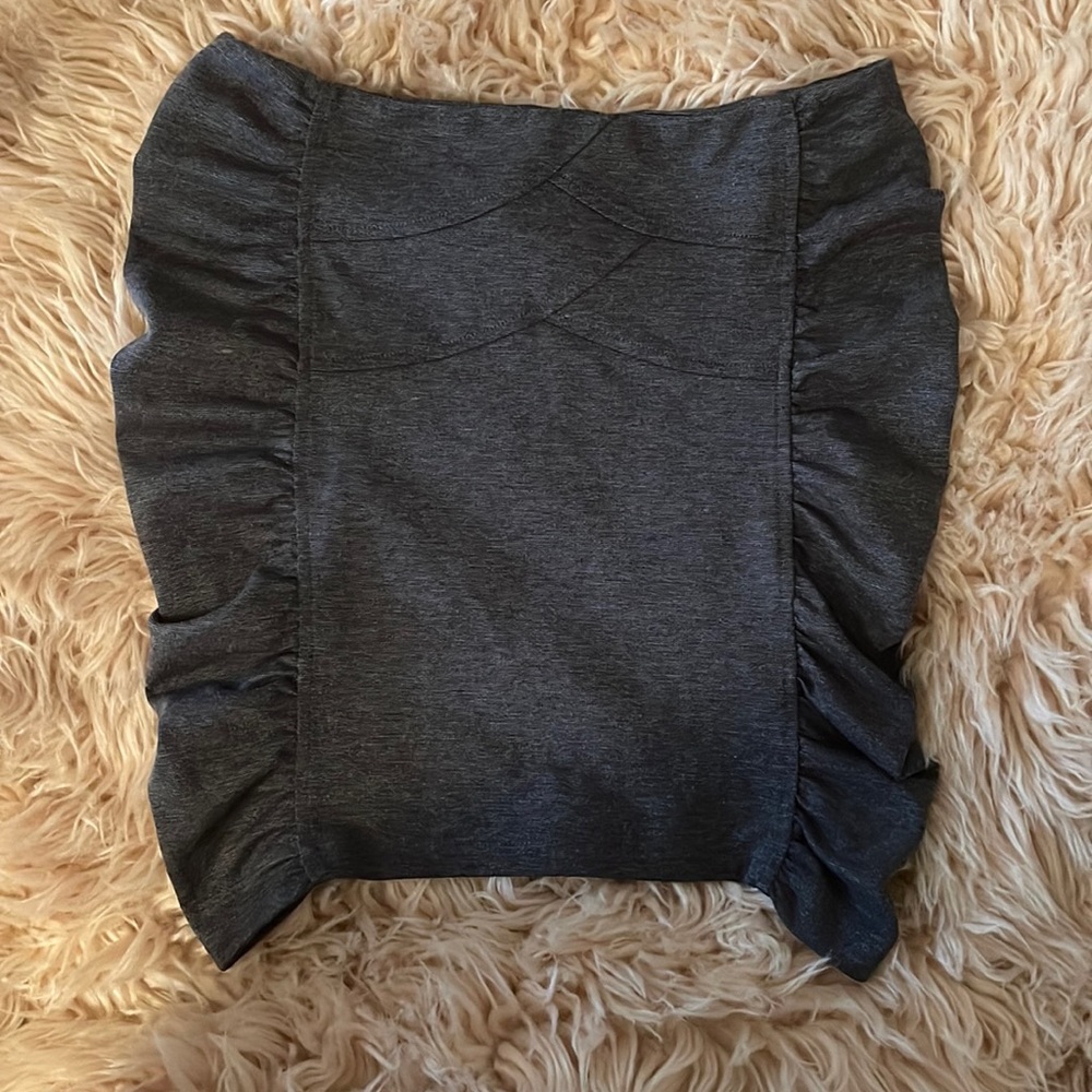 grey mini skirt medium